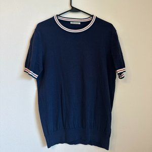 Paul Taylor - Blue double neck t-shirt